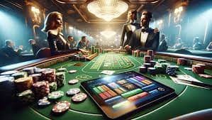 Layar live Sic Bo di voc toto menampilkan tiga dadu dan pasar Over Under real-time